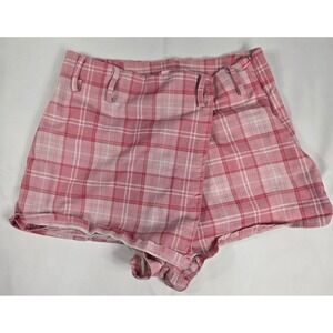 Dolls Kill Powerpuff  Plaid High Skort Shorts Y2K 90s Cute Girls M Women 0-2 25"